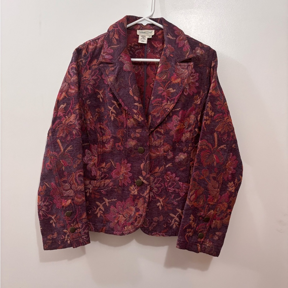 Coldwater Creek Floral Blazer Jacket